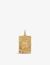 Monica Vinader Talisman Heart 18ct Recycled Gold-plated Vermeil Sterling-silver Pendant In Gold