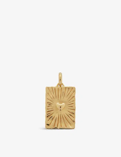 Monica Vinader Talisman Heart 18ct Recycled Gold-plated Vermeil Sterling-silver Pendant