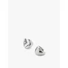 Monica Vinader Womens Tapered Small Sterling Silver Hoop Earrings In Sterling Silver