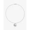 Monica Vinader Womens Taurus Zodiac Sterling-silver Pendant Necklac In Metallic