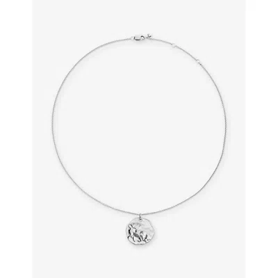 Monica Vinader Womens Taurus Zodiac Sterling-silver Pendant Necklac In Metallic