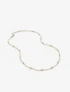 Monica Vinader Triple-beaded 18ct Recycled Gold-plated Vermeil Sterling-silver Choker Necklace In Gold