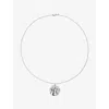 Monica Vinader Womens Virgo Zodiac Sterling-silver Pendant Necklac In Metallic
