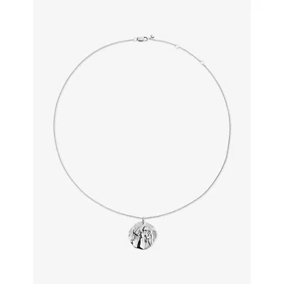 Monica Vinader Womens Virgo Zodiac Sterling-silver Pendant Necklac In Metallic