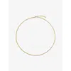 Monica Vinader Womens Wheat 18ct Yellow Gold Vermeil Chain Necklac