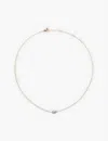 Monica Vinader Womens Yellow Gold Duo 14ct Yellow-plated Vermeil Sterling-silver And 0.015ct Lab-gro In Yellow Gold