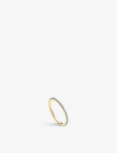 Monica Vinader Womens Yellow Gold Eternity 18ct Yellow-gold Vermeil On Recycled-sterling Silver And
