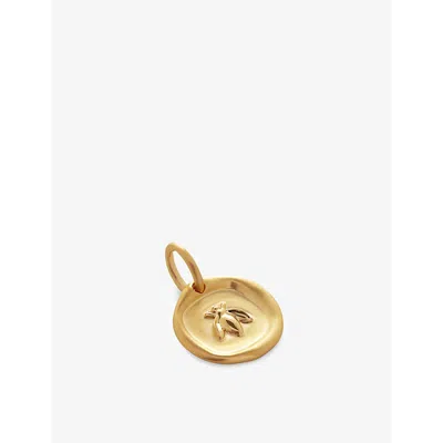 Monica Vinader Womens Yellow Gold Gold Bee 18ct Yellow Gold-plated Vermeil Sterling-silver Pendant C