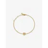 Monica Vinader Womens  June Birthstone 18ct Gold Vermeil-plated Sterling Silver And Moonstone Bracele In Yellow Gold