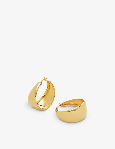 Monica Vinader Womens Yellow Gold X Kate Young 18ct Yellow-gold Vermeil Sterling-silver Hoop Earring