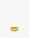 Monica Vinader Womens Yellow Gold X Kate Young Stacking 18ct Yellow-gold Vermeil Sterling-silver Rin In Yellow Gold