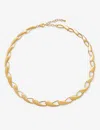 Monica Vinader Womens Yellow Gold Nura 18ct Yellow-gold Plated Vermeil Recycled-sterling Silver Chok In Yellow Gold