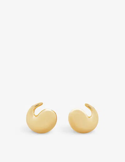 Monica Vinader Womens Yellow Gold Nura Wrap 18ct Yellow-gold Vermeil Plated Sterling-silver Earrings