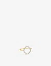 Monica Vinader Womens Yellow Gold Riva 18ct Yellow-gold Vermeil Plated Recycled Sterling-silver And  In Gold