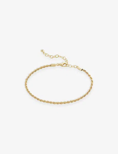 Monica Vinader Womens Yellow Gold Rope Recycled 18ct Yellow-gold Vermeil Plated Sterling-silver Chai