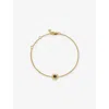 Monica Vinader Womens  September Birthstone 18ct Gold Vermeil-plated Sterling Silver And Sapphire Bra In Yellow Gold