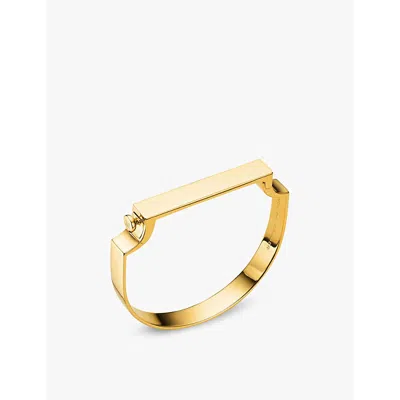 Monica Vinader Womens Yellow Gold Signature 18ct Yellow-gold Vermeil Bangle