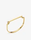 Monica Vinader Womens Yellow Gold Signature 18ct Yellow-gold Vermeil Plated Recycled Sterling-silver