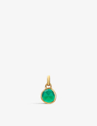 Monica Vinader Womens Yellow Gold Siren Mini Bezel 18ct Yellow-gold Vermeil Plated Recycled Sterling