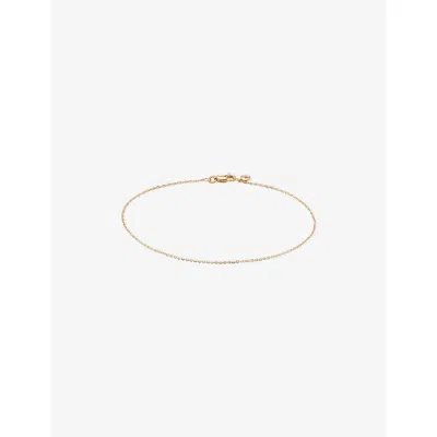Monica Vinader Womens Yellow Gold Super Fine 14ct White-gold Chain Bracelet