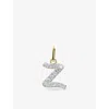 Monica Vinader Womens Yellow Gold Z Letter 14ct Yellow-gold And Lab-grown Diamond Charm