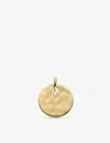 Monica Vinader Gold Plated Vermeil Silver Ziggy Round Pendant Charm