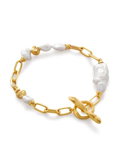 Monica Vinader X Amy Powney Keshi-pearl Bracelet In Gold