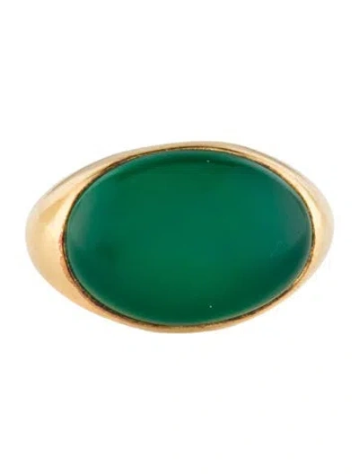 Pre-owned Monica Vinader X Kate Young Chalcedony Dome Ring In Multi