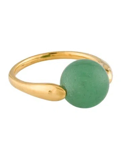 Pre-owned Monica Vinader X Kate Young Dyed Quartzite Cocktail Ring In Multi