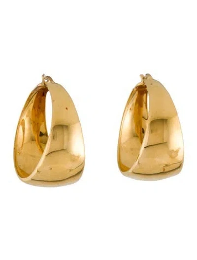 Pre-owned Monica Vinader X Kate Young Large Tapered Hoop Earrings In Multi