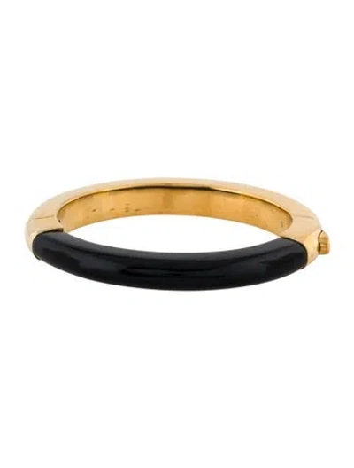 Pre-owned Monica Vinader X Kate Young Onyx Bangle Bracelet, 6.25" In Multi