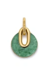 Monica Vinader X Kate Young Semiprecious Stone Pendant Necklace In Gray