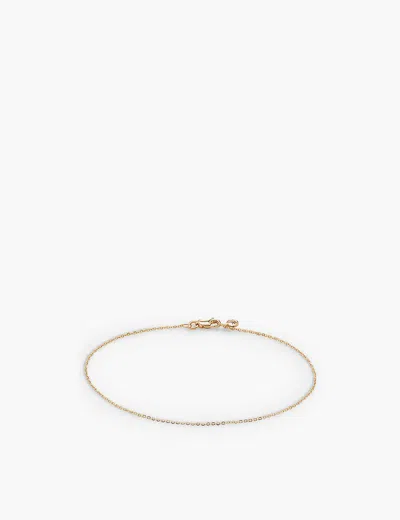 Monica Vinader Womens Yellow Gold Fine 14ct Yellow-gold Chain Bracelet