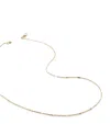 Monica Vinader Yellow Gold Shimmer Chain Necklace In Brown