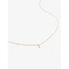 Monica Vinader Womens Yellow Gold Small Letter I 14ct Yellow-gold Pendant Necklace In Yellow Gold
