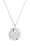 Monica Vinader Ziggy Pendant Necklace In Sterling Silver