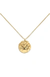 Monica Vinader Gold Sagittarius Zodiac Chain Necklace In Gold