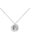 Monica Vinader Sterling Silver Gemini Zodiac Chain Necklace In Metallic