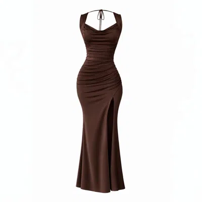 Monice London Women's Amari Maxi Dress - Chocolate Brown