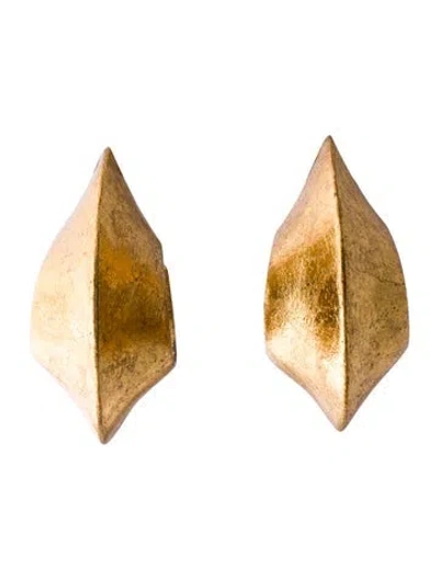 Pre-owned Monies Baku Earrings: Goldfoil In Multi
