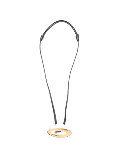 Monies Circular-pendant Cord Necklace In Multi