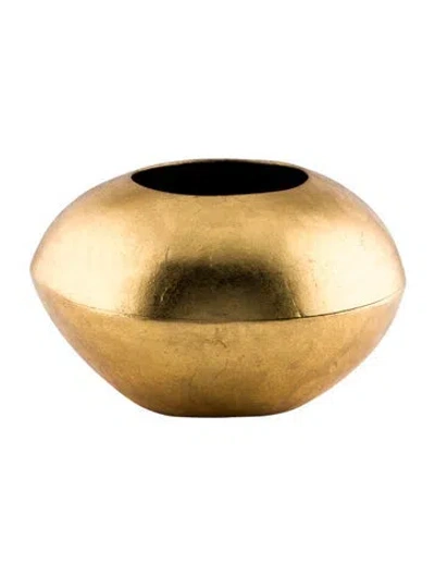 Pre-owned Monies Coconut Shell Coco Mega Bangle Bracelet, 8" In Black/brown/gold