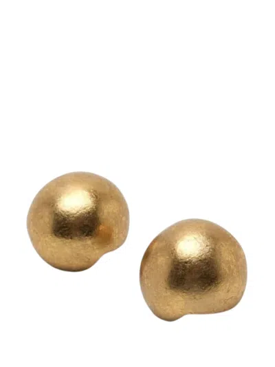 Monies Earrings Gold "callao" In Metallic