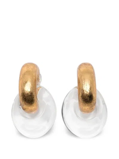 Monies Earrings Gold 'havana' In Metallic