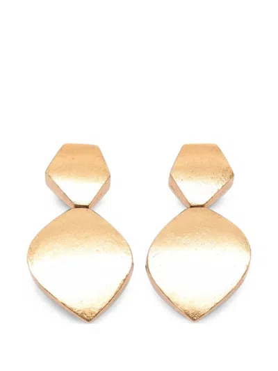 Monies Earrings Goldfoil "amia" In Metallic