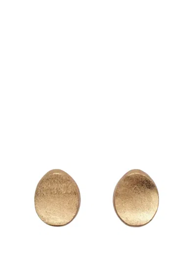 Monies Earrings Oval "eyra" In Metallic