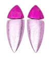 Monies Fira Two-tone Earrings In Purple