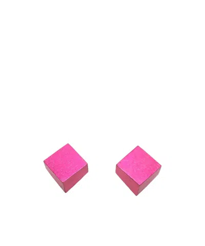 Monies Geometric Earrings In Pink