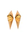 Monies Geometric Earrings In Gold
