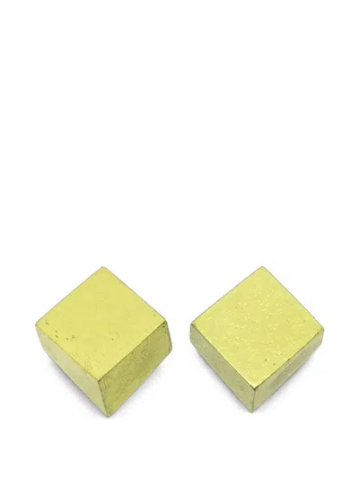 Monies Geometric Earrings In Green